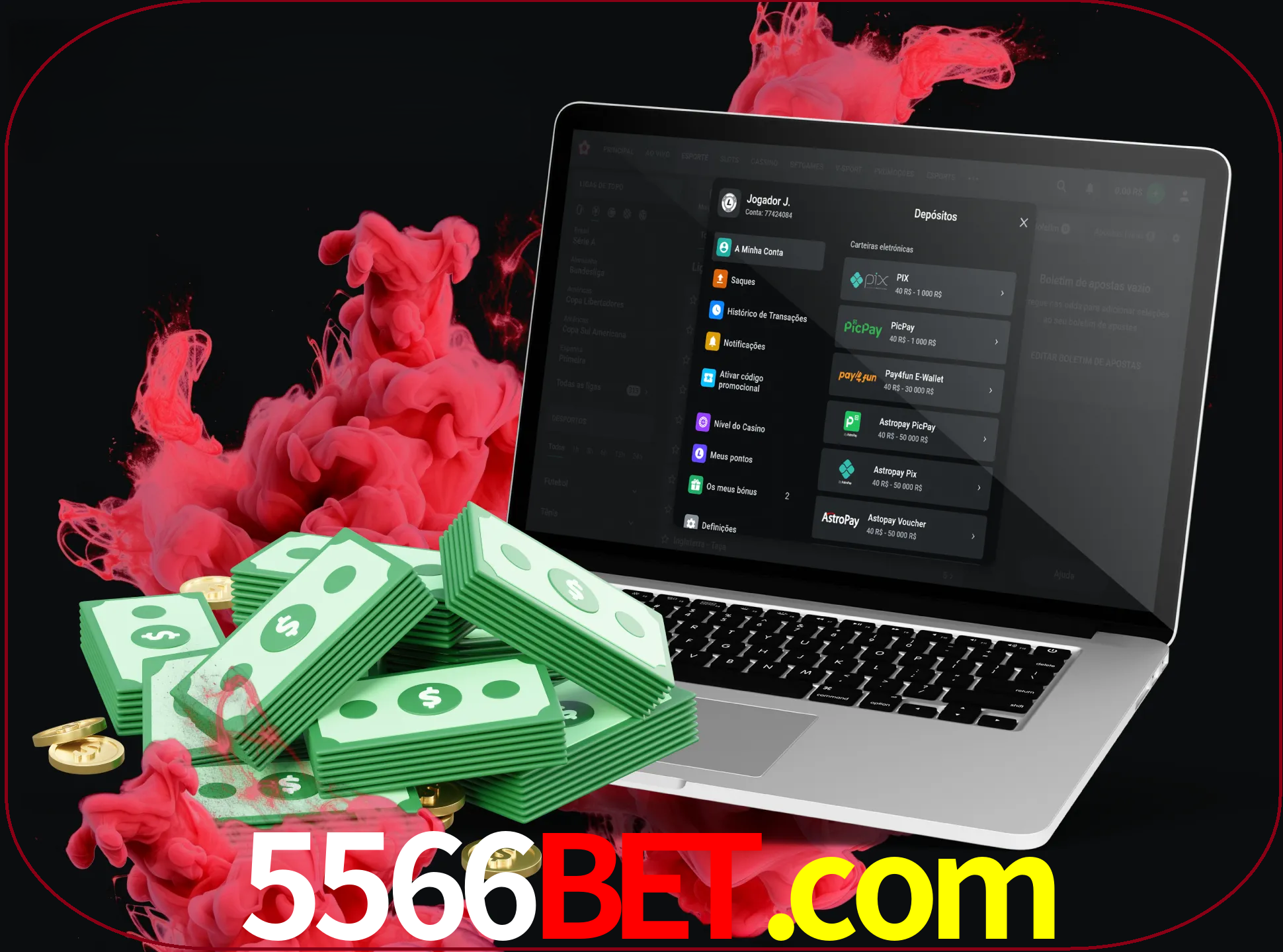 Para efetuar um depósito na sua conta 5566bet, basta escolher o método de depósito e especificar o montante.
